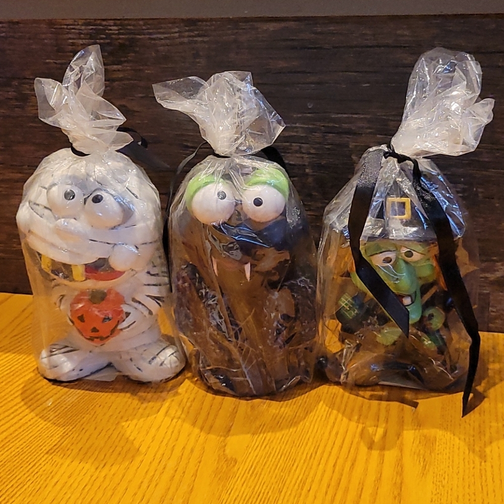 Vintage Super Rare Jo-Ann's Spooky Hollow Hand Painted Candles